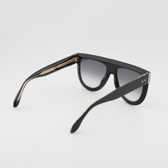 Isabel Marant IM 0075/S 0807 9O Sunglasses Black Aviator Frame, Grey Lenses main image 6